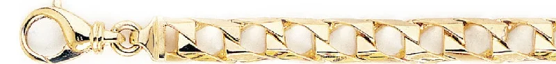 custom gold bangles for special gifts -8mm Curb Link Bracelet