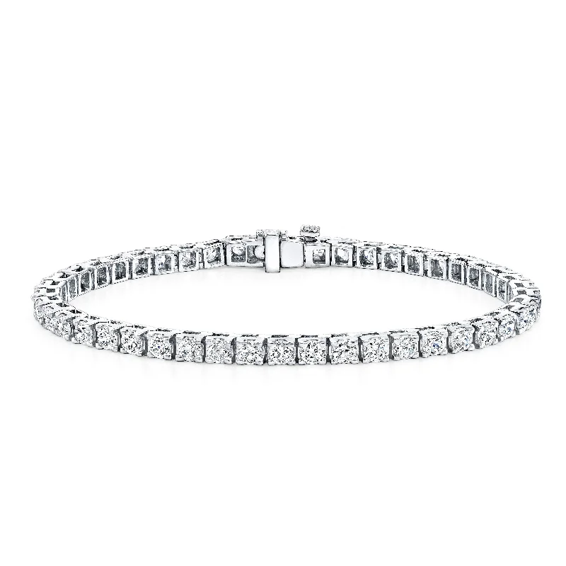 personalized bracelets for bridal showers -Auriya 14k Gold 2 to 12 carat TW Round Diamond Tennis Bracelet