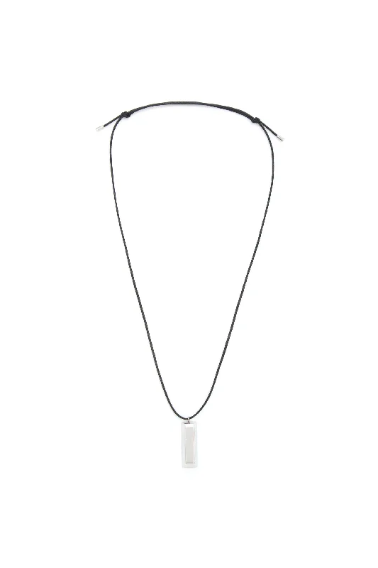 gold necklaces for family gifts -Bar Necklace in Platinum