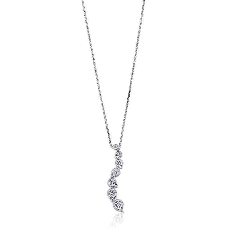 elegant necklaces for brides -Diamond Petals Pendant