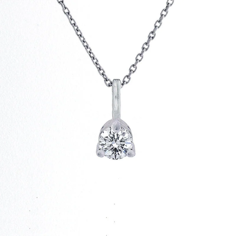 gemstone pendant necklaces for gifts -Forevermark Solitaire Pendant, 0.30 carat