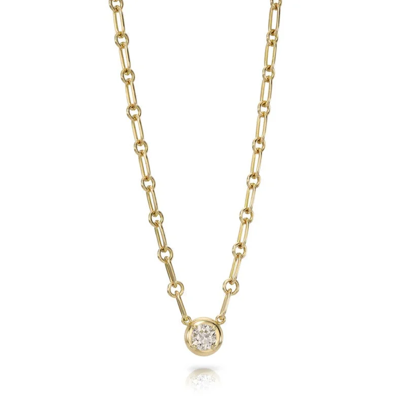 diamond necklaces for luxury weddings -Single Stone Randi Necklace