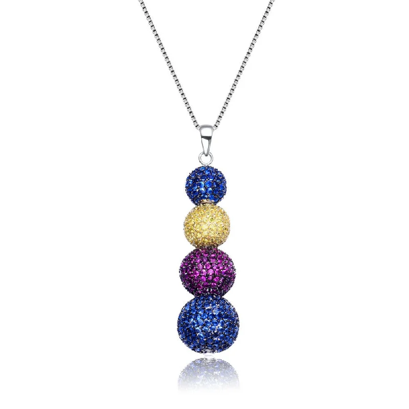 gold pendants for necklaces -Louise Stacked Multicolor Necklace