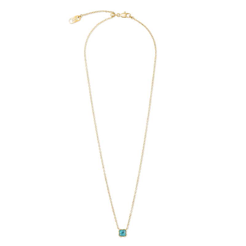 gold necklaces with ruby stones -Birthstone December Necklace Turquoise Gold