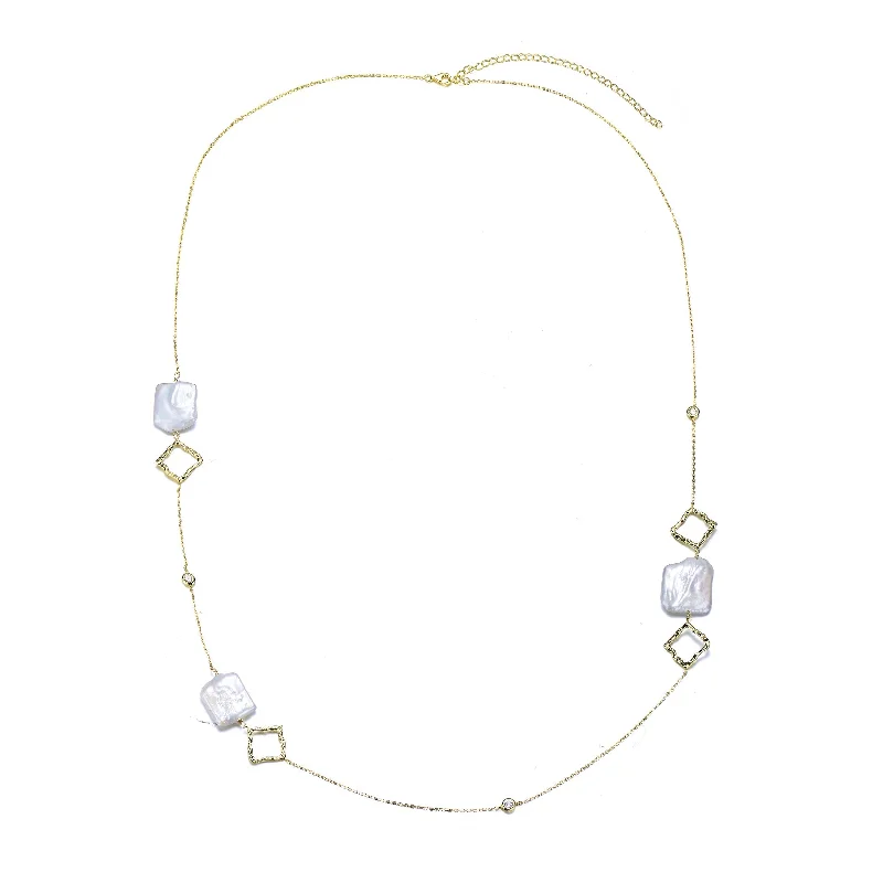 romantic engagement necklaces -Juliette Pearl  Necklace