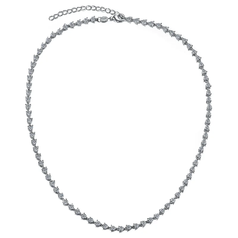 men's pendant necklaces with diamonds -Cannes Heart Tennis Necklace