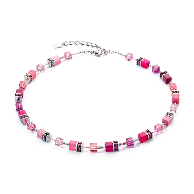 unique pendants for necklaces -GeoCUBE® Iconic necklace Viva Magenta