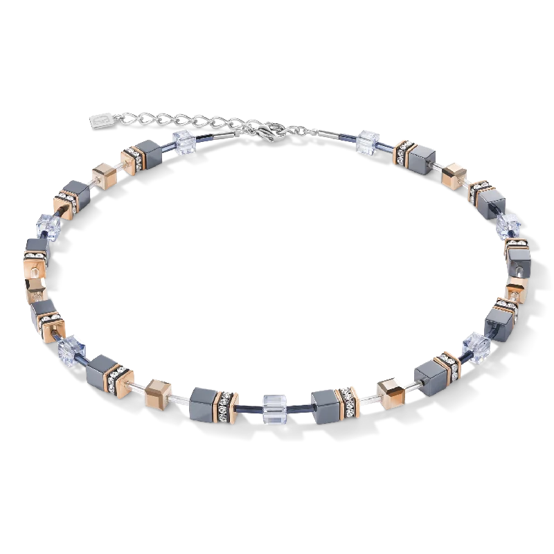 fashion gemstone necklaces -GeoCUBE® Necklace ice blue