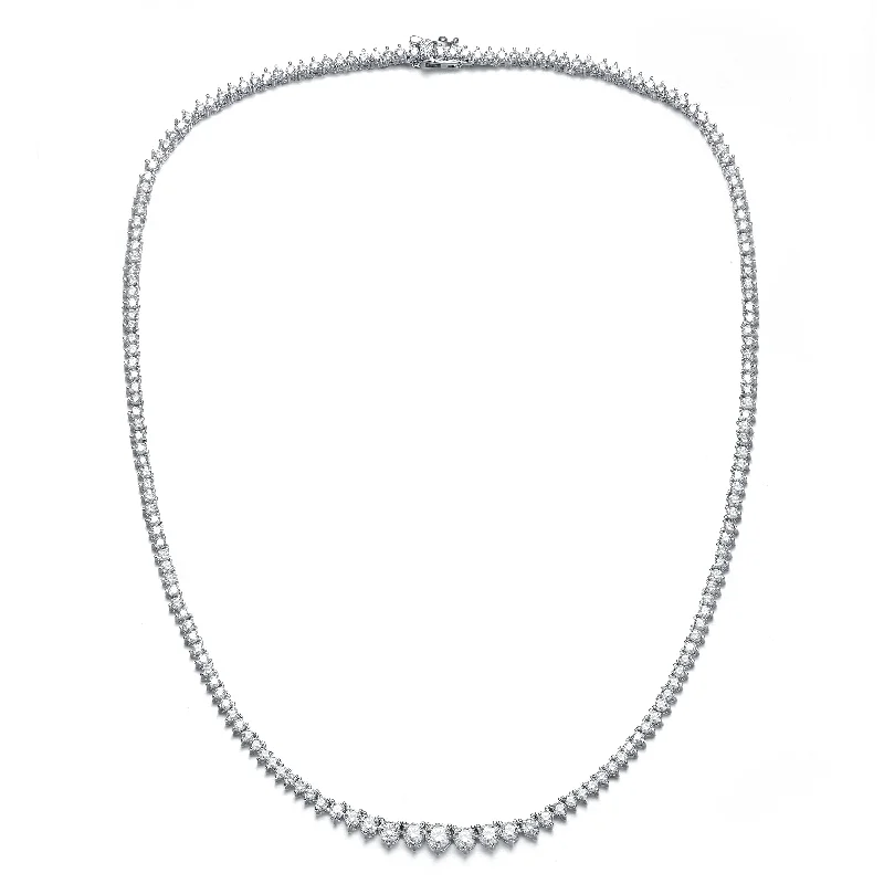 luxury gemstone necklaces for women -Cannes Nr.8 Tennis Necklace