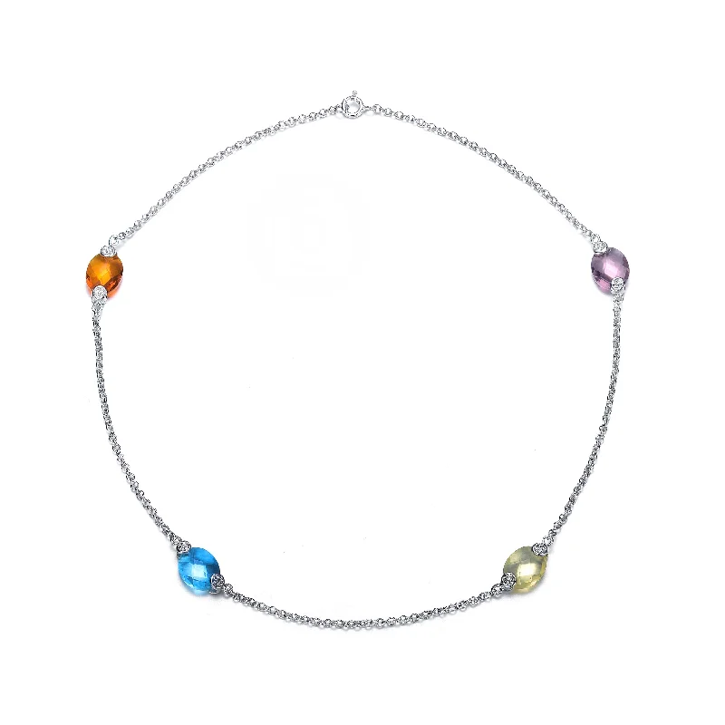 affordable luxury necklaces -Sylvie Layered Multicolor Necklace