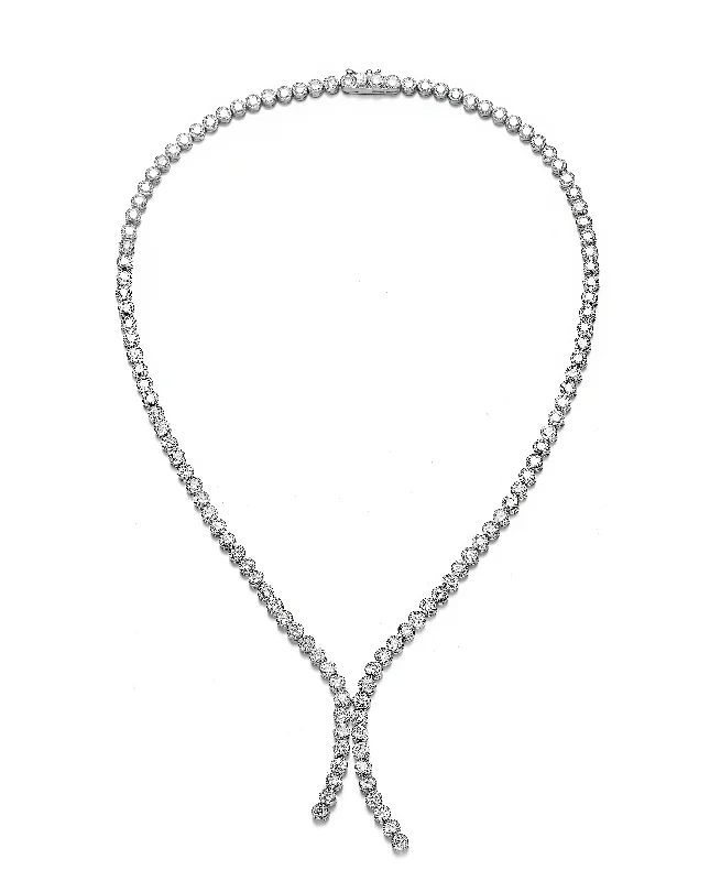 silver necklaces for special occasions -Classic Marie Tie Necklace