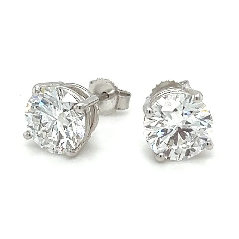 personalized earrings for casual wear -3cttw Lab Grown Diamond Earrings