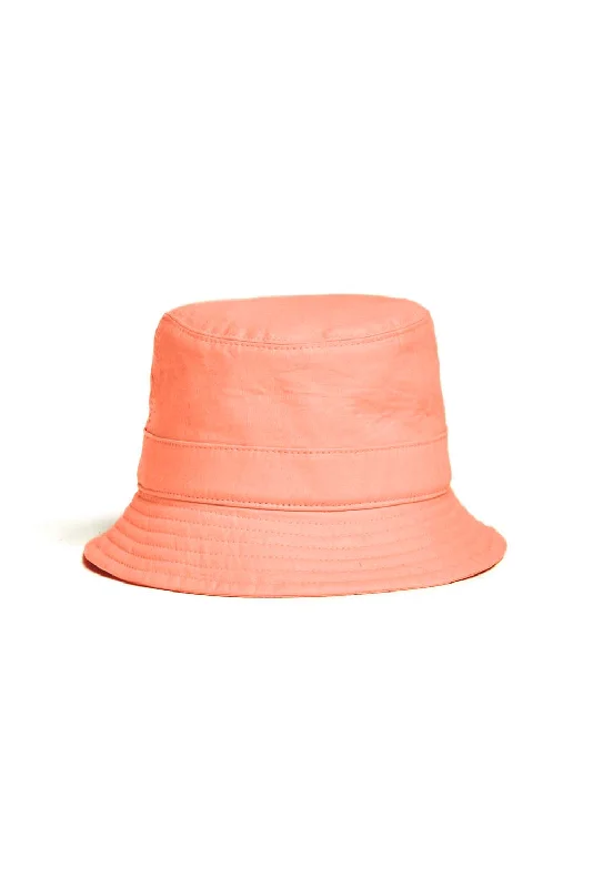 diamond promise rings for women -Bucket Hat in Watermelon Tourmaline Linen