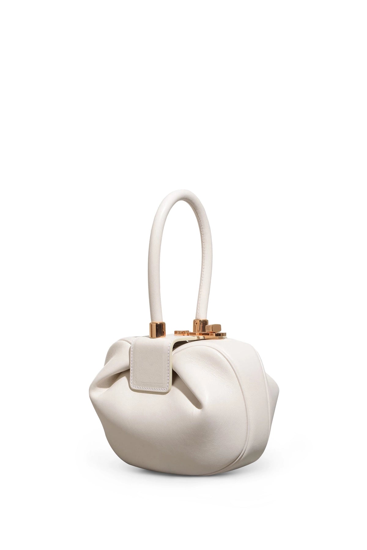 wedding rings with rubies for women -Demi Bag in Ivory Nappa Leather