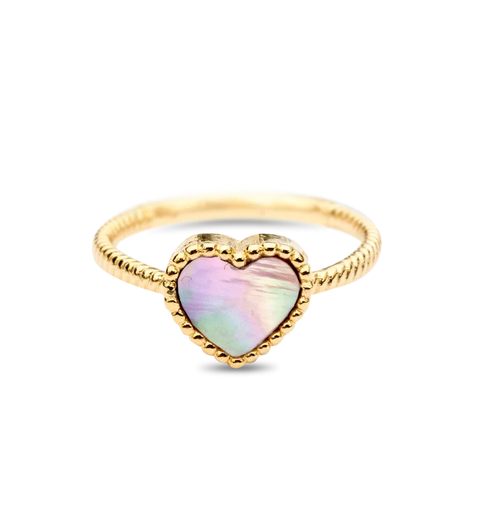 fashion rings with colored stones -Heart of the Sea Ring