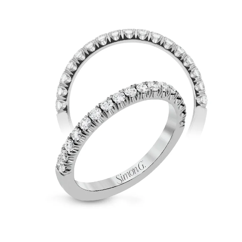 diamond eternity bands for women -Anniversary Ring In 18k Gold With Diamonds