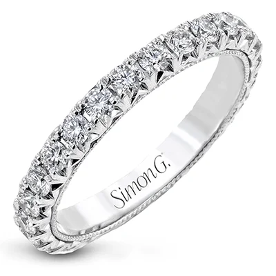 affordable rings for weddings -Eternity Anniversary Ring In 18k Gold With Diamonds