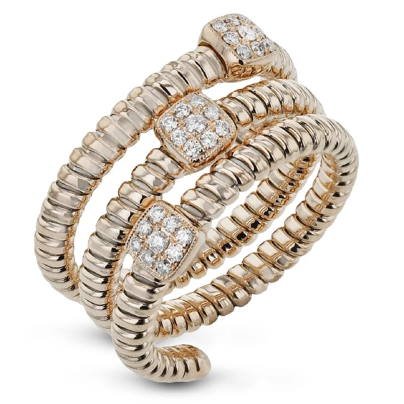 men's gold rings with diamonds -Fashion Ring In 18k Gold With Diamonds