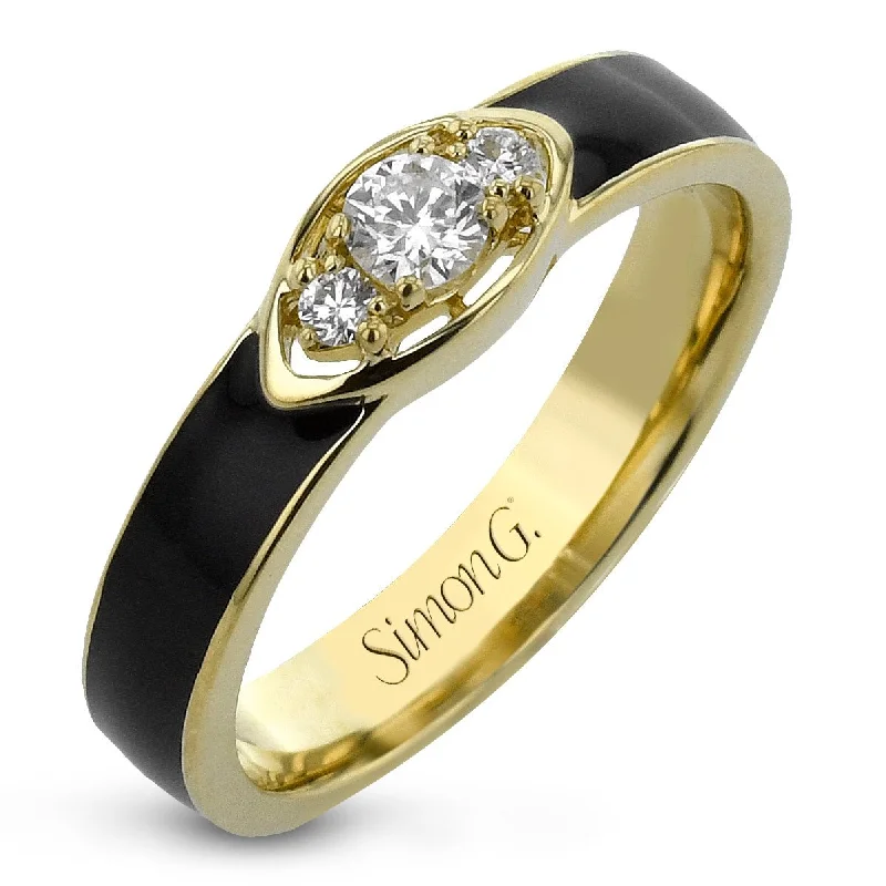 best platinum engagement rings -Fashion Ring In 18k Gold With Diamonds