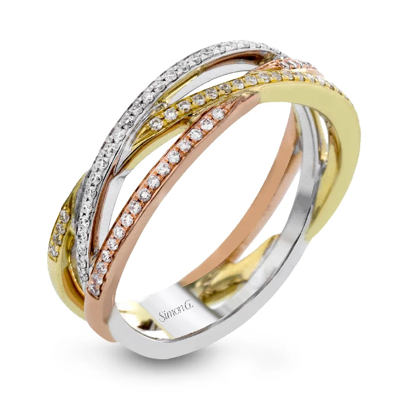 custom gold rings for men -Fashion Ring in 18k Gold with Diamonds