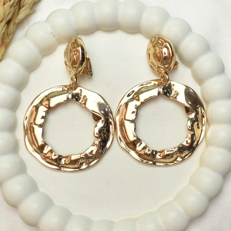 custom diamond earrings for gifts -TFC Serenity Circles Hoop Earrings