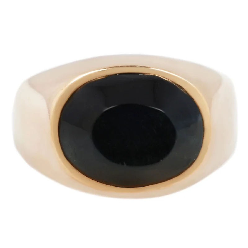 gold rings with gemstones -Tiger Eye Signet Ring