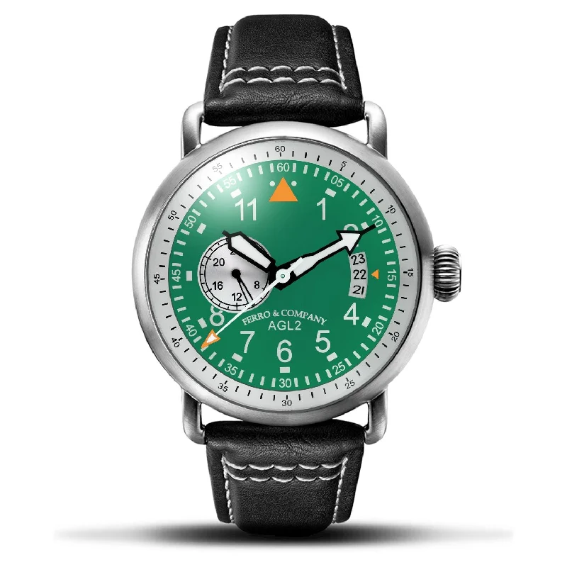 slim wristwatches for women with slim profiles -AGL 2 Automatic 24H Green