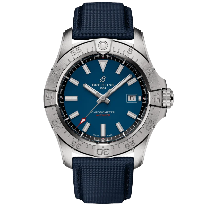 sleek metal band watches for women -Breitling Avenger Automatic Blue Dial Men 42mm