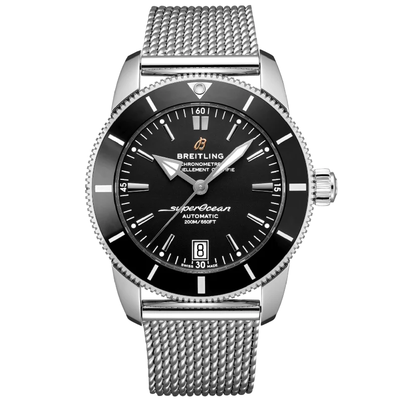 solar-powered sport watches for hiking -Breitling Superocean Heritage B20 Automatic Black Dial Men 42mm