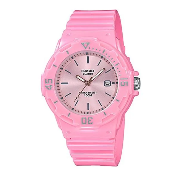 hybrid smartwatches for fitness and messaging -Casio Women's Analog Pink Resin Band Watch LRW200H-4E4 LRW-200H-4E4