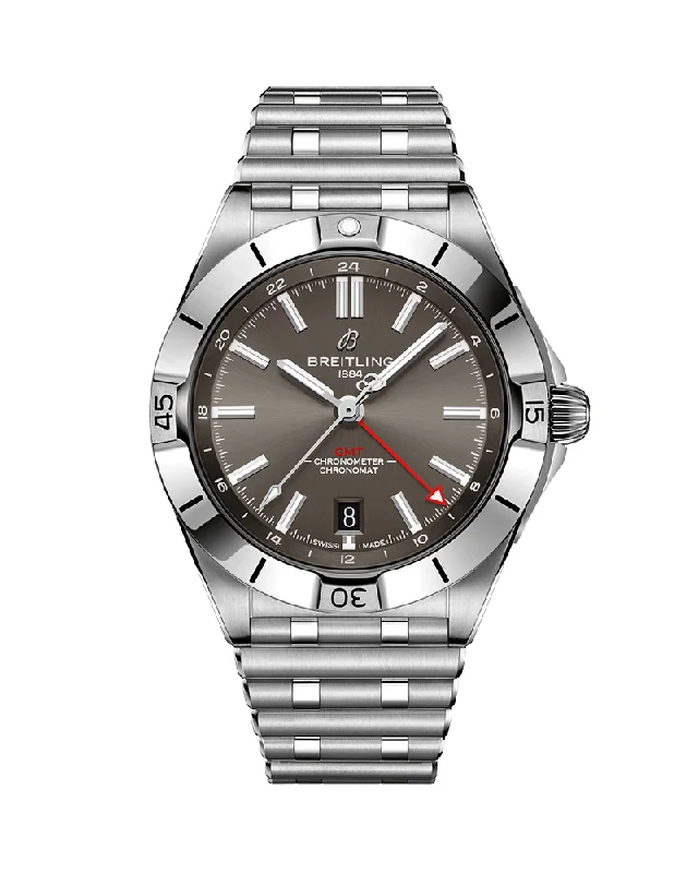 classic stainless steel watches for men -CHRONOMAT AUTOMATIC GMT 40