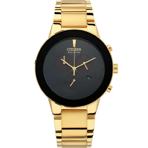 luxury sport watches for men with GPS tracking -Citizen Eco-Drive Black Dial Men 43mm AT2242-55E