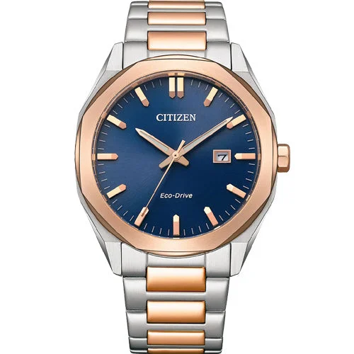 sleek digital watches for women with fitness tracking -Citizen Eco-Drive Blue Dial Men 41mm BM7606-84L