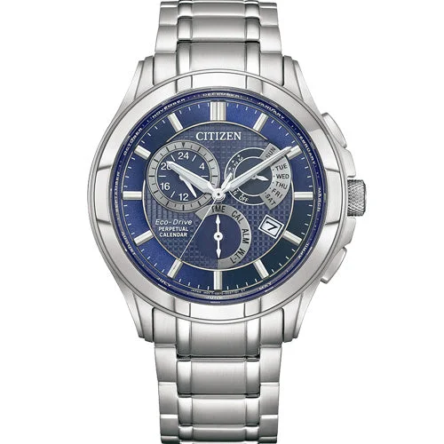 titanium sport watches for men with tough design -Citizen Eco-Drive Blue Dial Men 43.2mm BL8160-58L