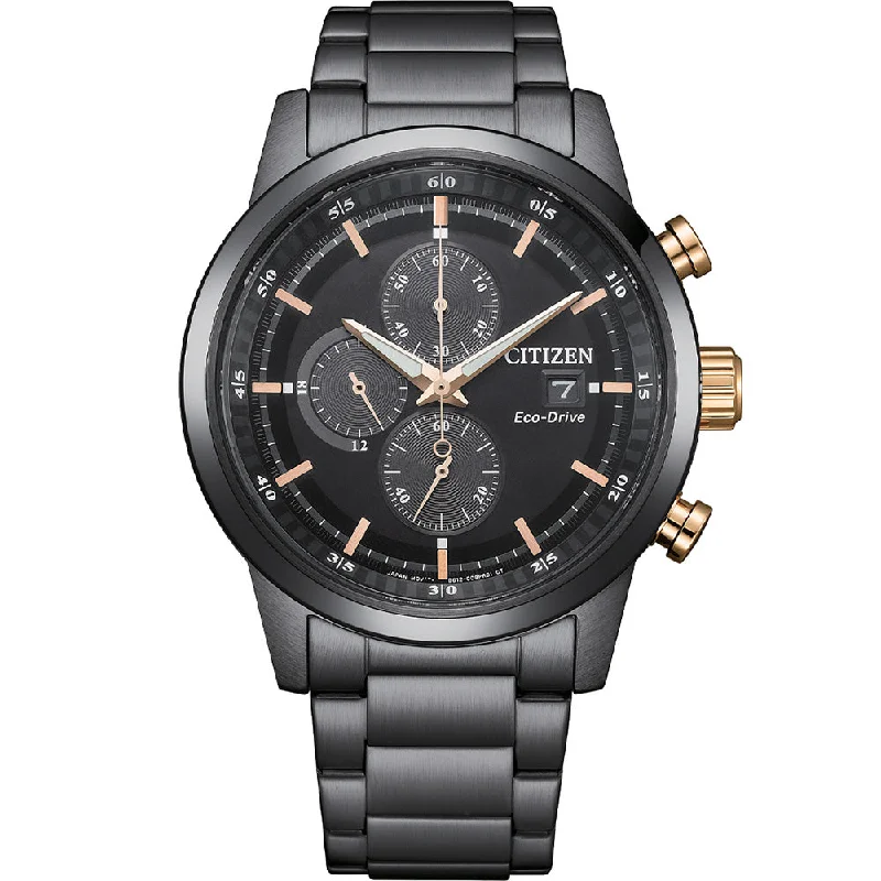 oversized sport watches with digital displays for men -Citizen Eco-Drive CA0746-85E Chronograph