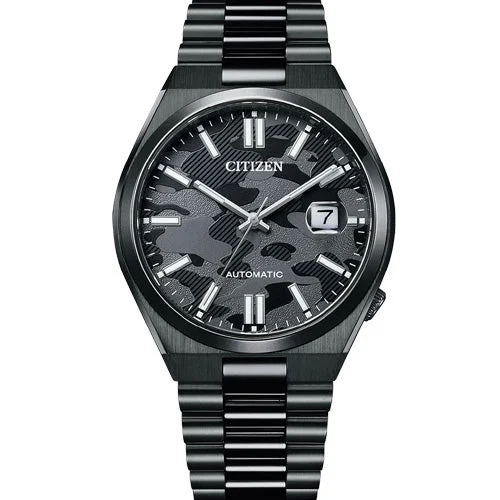 luxury watches for women with unique designs -Citizen Mechanical Black Dial Men 40mm NJ0155-87E