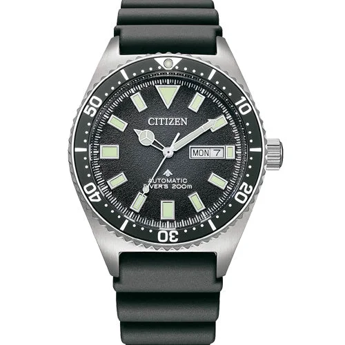 quartz watches for men with date and time features -Citizen Promaster Black Dial Men 41mm NY0120-01E