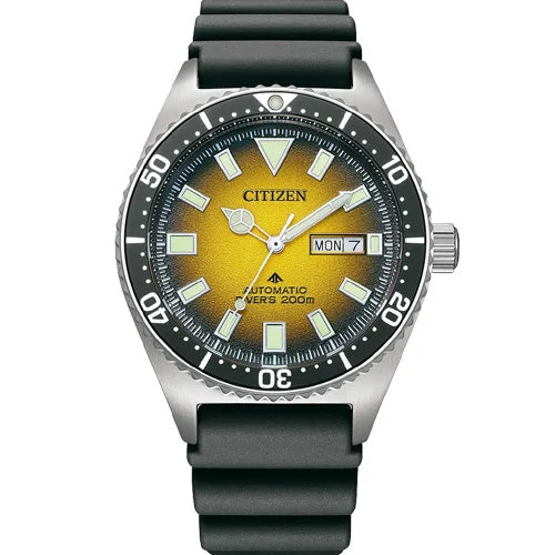 elegant watches for women with silver bands -Citizen Promaster Yellow Dial Men 41mm NY0120-01X