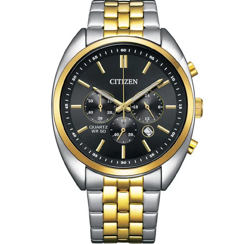 military-style watches for men with tactical features -Citizen Sport Black Dial Men 42mm AN8214-55E