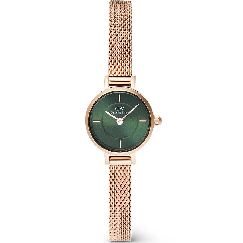 elegant watches for women with mesh metal bands -Daniel Wellington DW00100742 Petite Mini Emerald Melrose