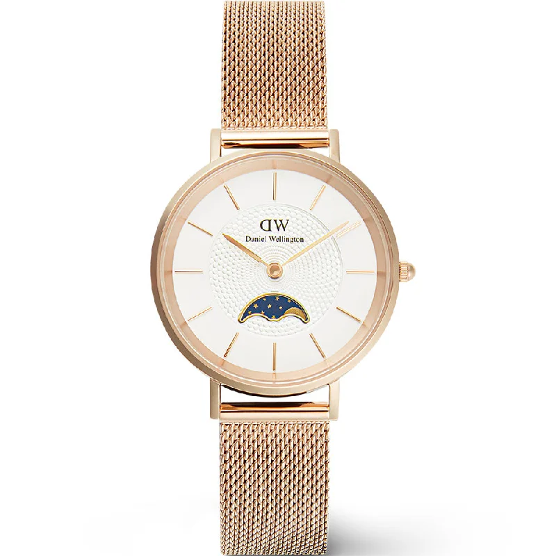 hybrid smartwatches for fitness and messaging -Daniel Wellington DW00100773 Luna Moonphase