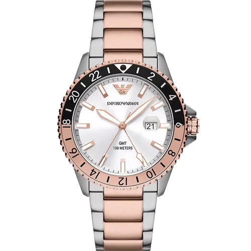 stylish digital watches for men with date function -Emporio Armani Diver White Dial Men 42mm AR11591