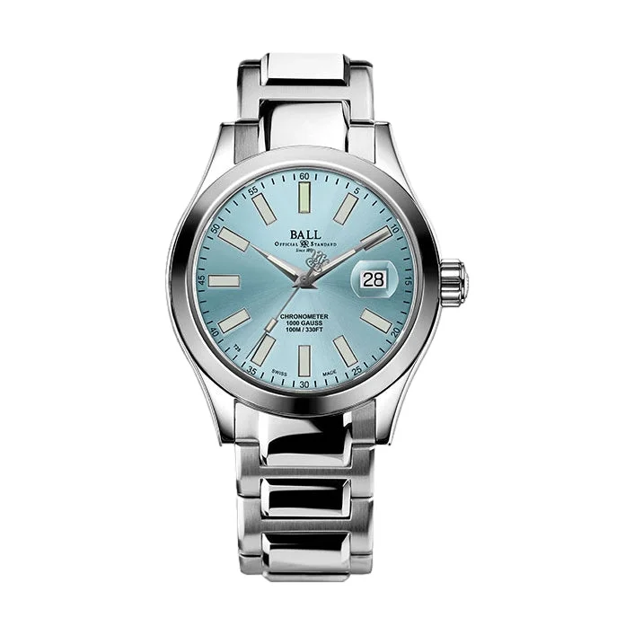 classic round dial watches for women -Engineer III Marvelight Chronometer Ice Blue Dial (40mm)