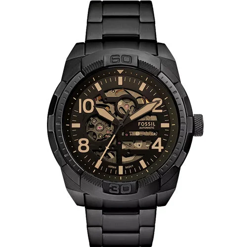 custom watch designs for corporate gifts -Fossil Bronson Black Dial Men 48mm