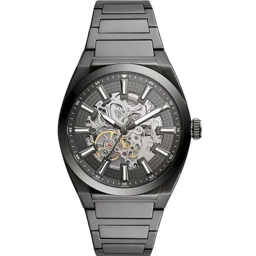 sporty watches with digital displays for men -Fossil Everett Grey Dial Men 42mm