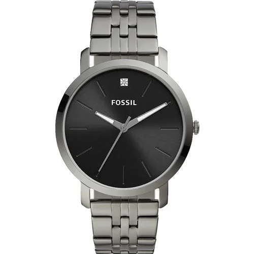 smartwatches with fitness apps for women -Fossil Lux Luther Black Dial Men 44mm