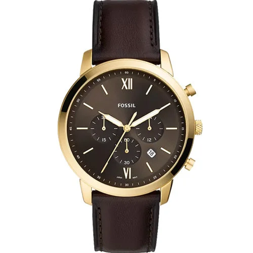 high-end watches for women with sapphire crystals -Fossil Neutra Black Dial Men 44mm