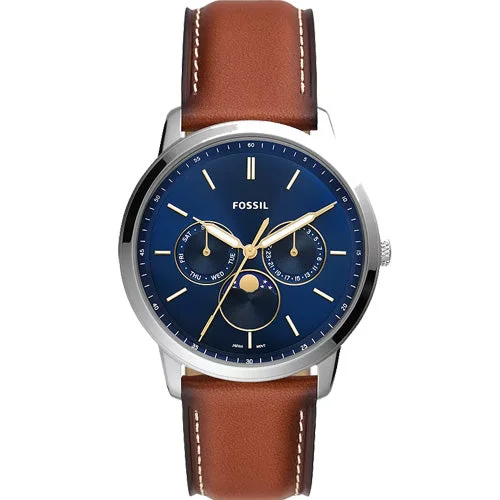 elegant watches for women with silver bands -Fossil Neutra Blue Dial Men 42mm