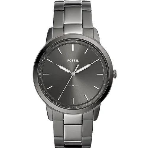 sport watches for women with pulse monitor -Fossil The Minimalist Grey Dial Men 44mm