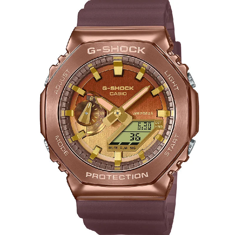 classic round dial watches for women -G-Shock GM5600CL-3 Metal CasiOak